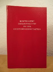 Trmpy, Hans (Hrsg.):  Kontinuitt, Diskontinuitt in den Geisteswissenschaften 