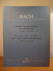 Bach, Johann Sebastian - herausgegeben von  Alfred Drr:  Die sechs Franzsischen Suiten BWV 812 - 817. Die Fassungen A und B sowie die Varianten BWV 814a, 815a. Zwei Suiten a-Moll und Es-Dur BWV 818, 819, 818a, 819a. Urtext der neuen Bach-Ausgabe 