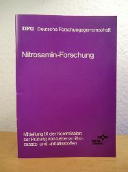 DFG - Deutsche Forschungsgemeinschaft (Hrsg.):  Nitrosamin-Forschung. Resmee der Arbeiten des Schwerpunktprogramms "Analytik und Entstehung von N-Nitroso-Verbindungen" in den Jahren 1977 - 1982 