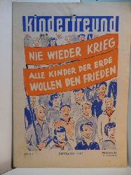 Die Falken (Hrsg.):  Zeitschrift Der Kinderfreund. Heft 9, September 1949 