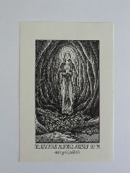 Nemeth, Nandor:  Exlibris Br. Kaczin Alfonz Jzsef O.F.M. Knyvtrbl. Motiv: Heilige Maria 