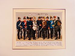 Kirmse, Gustav:  VI. Armee-Corps. Farbige Chromolithographie unter Passepartout 