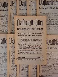 Stange, D. Erich (Hrsg.):  Pastoralbltter fr Predigt, Seelsorge und kirchliche Unterweisung. Der vollstndige 81. Jahrgang 1938 / 1939 in 11 Heften, davon ein Doppelheft 