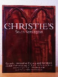 Christie`s South Kensington, London:  Carpets, Decorative Objects and Furniture to include The Principal Contents of an Artist`s Studio in Chelsea and Selected Property of Signore Gianfranco Vitali. Auction 14 March 2001, Christie`s South Kensington, London. Sale Code: FRN-9039 