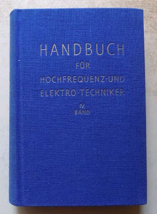 Kretzer, Kurt  Handbuch für Hochfrequenz- und Elektro-Techniker. 