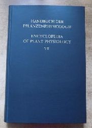 Ruhland, W.  Handbuch der Pflanzenphysiologie - Stoffwechselphysiologie der Fette und Fetthnlicher Stoffe. Deutsch - Englisch. 