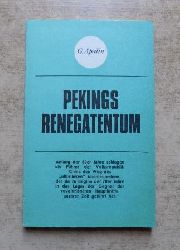 Apalin, G.  Pekings Renegatentum. 