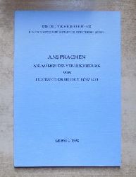   Ansprachen anlsslich der Verabschiedung des bisherigen Generaldirektors der Deutschen Bcherei Professor Dr. Helmut Rtzsch am 10. Januar 1991 im Groen Lesesaal der Deutschen Bcherei. 