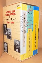 Faber, Elmar und Carsten Wurm  Autoren- und Verlegerbriefe des Aufbau Verlages 1945 - 1969 - Allein mit  Lebensmittelkarten ist es nicht auszuhalten - Und leiser Jubel zge ein - Das letzte Wort hat der Minister. 