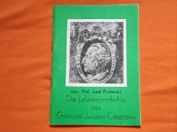 Polisensky, Josef  Die Lebensgeschichte von Giovanni Jacobo Casanova 