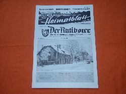   Gleiwitzer  Beuthener  Tarnowitzer Heimatblatt. Vereinigt mit: Der Ratiborer. 64. Jahrgang. Dezember 2014. Folge 10. 