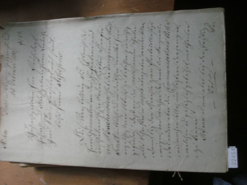 handschriftliche Copie eines Befehl des Zaren  über Ritter Du Chenowitzky und Ritter Peter Wassiljewitsch Soputkin? Loputkin? 
