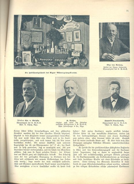 "."  Illustrierte Beilage der Rigaschen Rundschau April 1912 