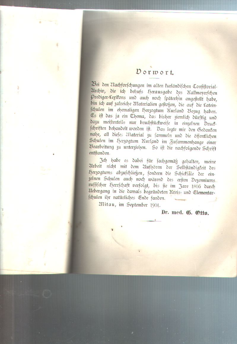 "."  Sitzungsberichte der kurländischen Gesellschaft für Literatur und Kunst und Jahresbericht des kurländischen Provinzialmuseums aus dem Jahre 1903 