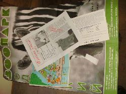 Konvolut von 4 Kleinschriften u.. Zoo Odessa  1 Plakat, eine Zeitschrift, ein Faltplan (Zoofhrer) des Zoos und eine Postkarte  alle ca. 90 er Jahre ( russischsprachig !) 