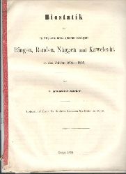 Dr. Bernhard Krber  Biostatik der im Drptschen Kreise gelegenen Kirchspiele  Ringen, Randen, Nggen und Kawelecht  in den Jahren 1834 - 1859 