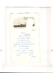 Originalspeisekarte der United Baltic Corporation  R.M.S. Baltonia vom 27.8.1927 