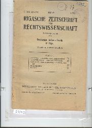 deutscher Juristen Verein in Riga  Rigaer Zeitschrift fr Rechtswissenschaft  2. Jahrgang 4. Heft 