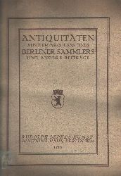 Rudolph Lepke  China- und Japan - Porzellan  Mbel und Antiquitten  Aus dem Nachlass eines Berliner Sammlers 