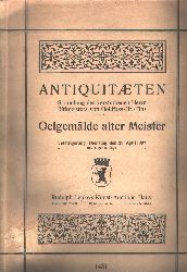 Rudolph Lepke  Antiquitten Sammlung des verstorbenen Herrn Rittmeisters von Goldfuss - Gr. - Tinz u.a. Oelgemlde alter Meister  Versteigerung: Dienstag, den 23. April 1907 und folgende Tage 