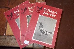 "."  Deutsche Geflgelzeitung  Heft 20 1952 und Heft 9,11 1953 