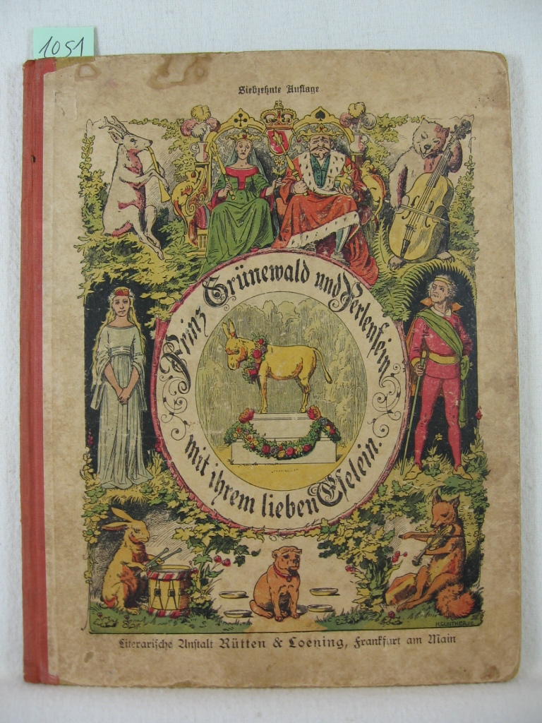 Hoffmann, Heinrich:  Prinz Grünewald und Perlenfein mit ihrem lieben Eselein. 