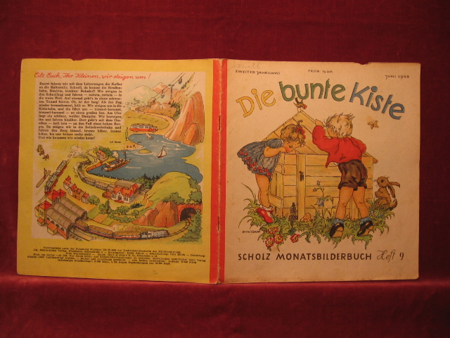 Börsch, Lili (Schriftleitung):  Die bunte Kiste. Scholz Monatsbilderbuch. 2. Jahrgang, Heft 9, Juni 1948. 