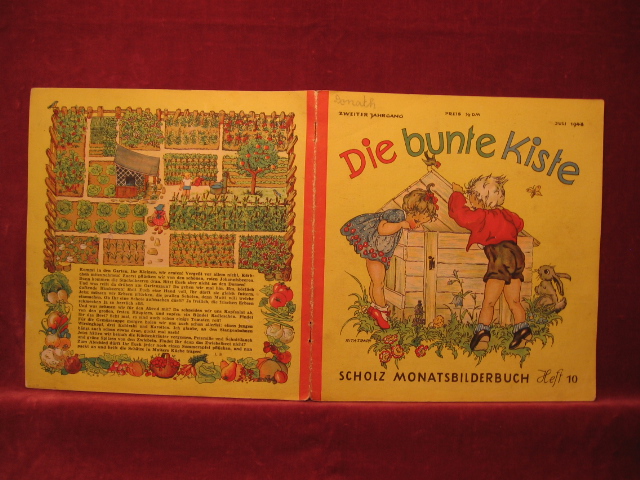 Börsch, Lili (Schriftleitung):  Die bunte Kiste. Scholz Monatsbilderbuch. 2. Jahrgang, Heft 10, Juli 1948. 