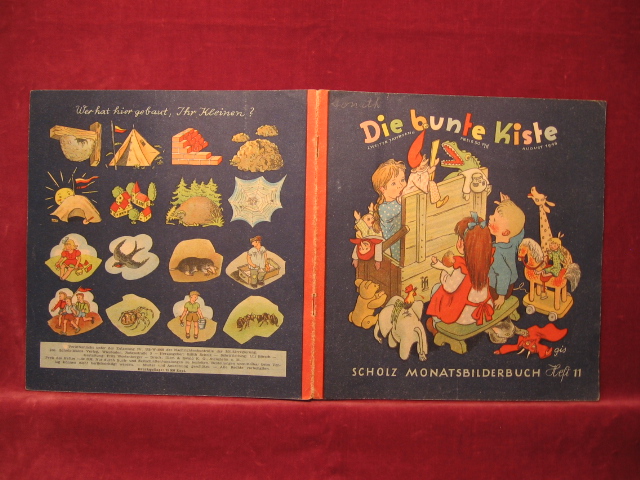 Börsch, Lili (Schriftleitung):  Die bunte Kiste. Scholz Monatsbilderbuch. 2. Jahrgang, Heft 11, August 1948. 