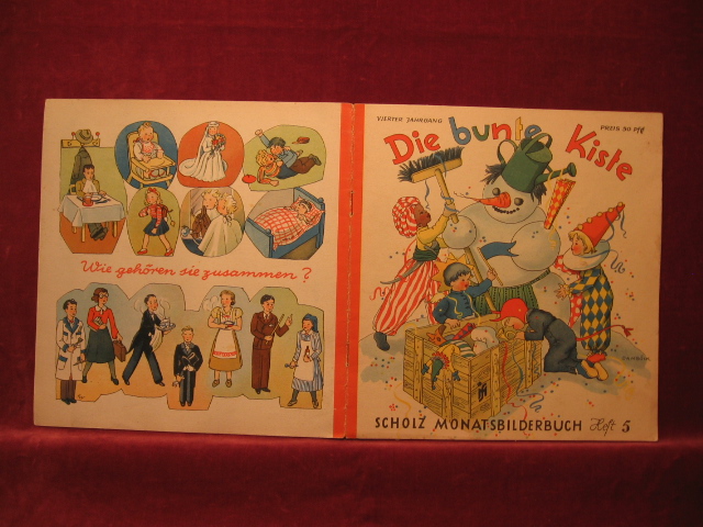 Börsch, Lili (Schriftleitung):  Die bunte Kiste. Scholz Monatsbilderbuch. 4. Jahrgang, Heft 5, Februar 1950. 