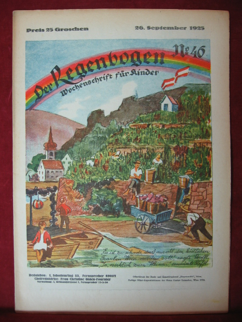 Olden-Fournier, Christine (Redaktion):  Der Regenbogen. 1. Jahrgang, Heft 46, 26. September. Wochenschrift für Kinder. 