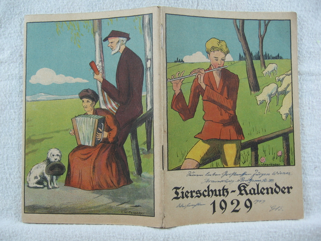   Tierschutz-Kalender 1929. 