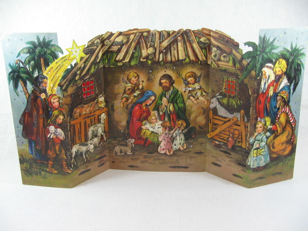   Adventskalender zum Aufstellen: Im Stall von Bethlehem. 