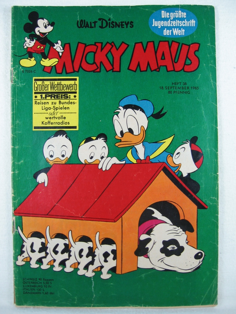 Disney, Walt:  Micky Maus. Heft 38 1965. 