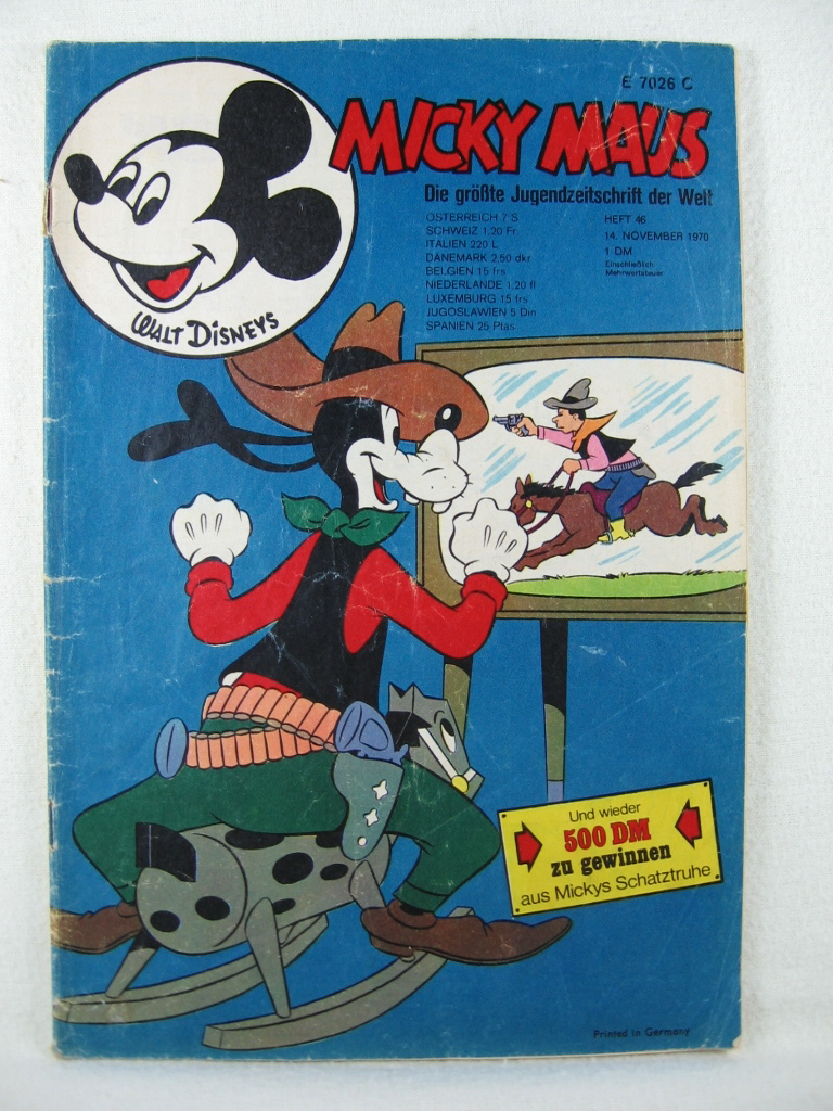 Disney, Walt:  Micky Maus. Heft 46, 1970. 