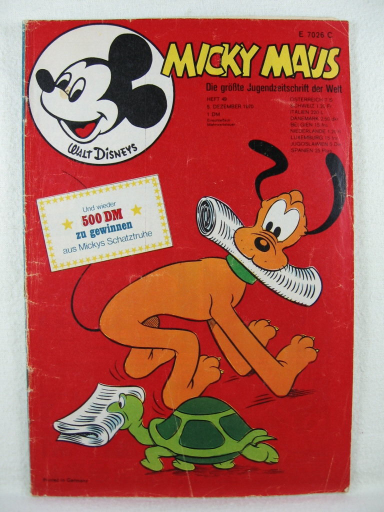 Disney, Walt:  Micky Maus. Heft 49, 1970. 