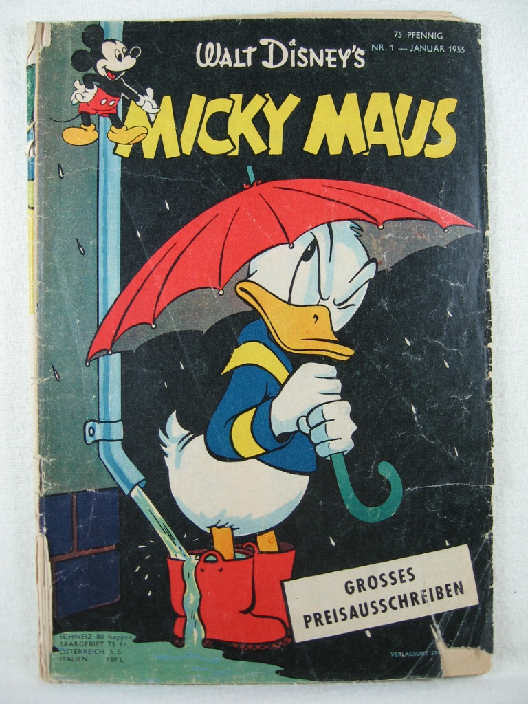 Disney, Walt:  Micky Maus. 5. Jahrgang, Heft 1, Januar 1955.. 