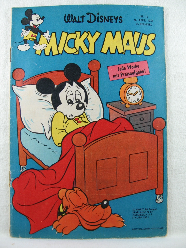 Disney, Walt:  Micky Maus. Heft 16, 1958. 