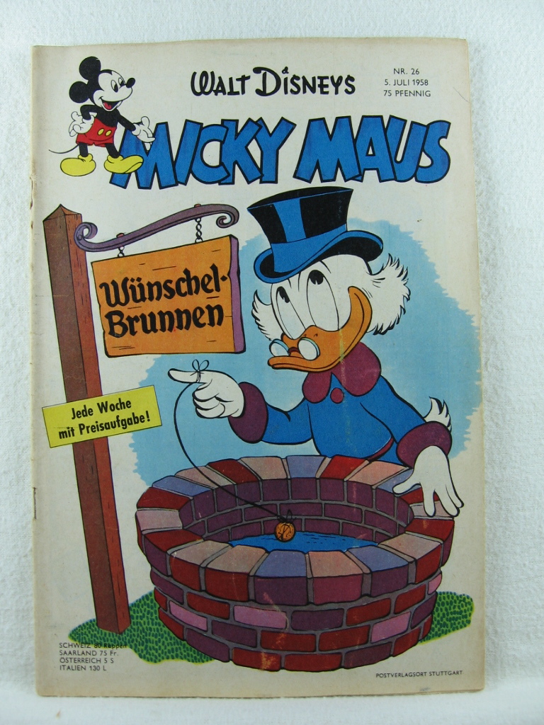 Disney, Walt:  Micky Maus. Heft 26, 1958. 
