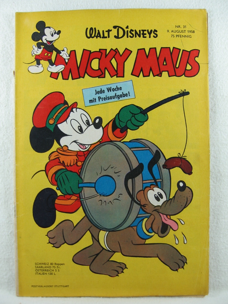 Disney, Walt:  Micky Maus. Heft 31, 1958. 