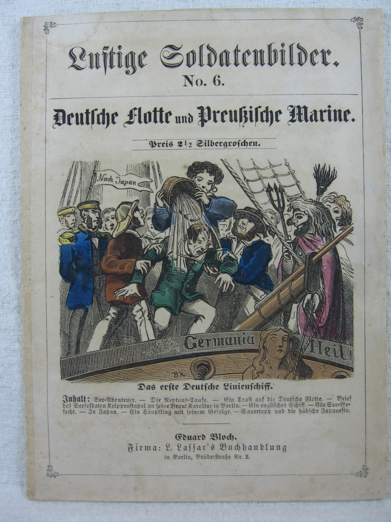 Fröhlich, Hermann:  Lustige Soldatenbilder Nr. 6: Deutsche Flotte und Preußische Marine. 