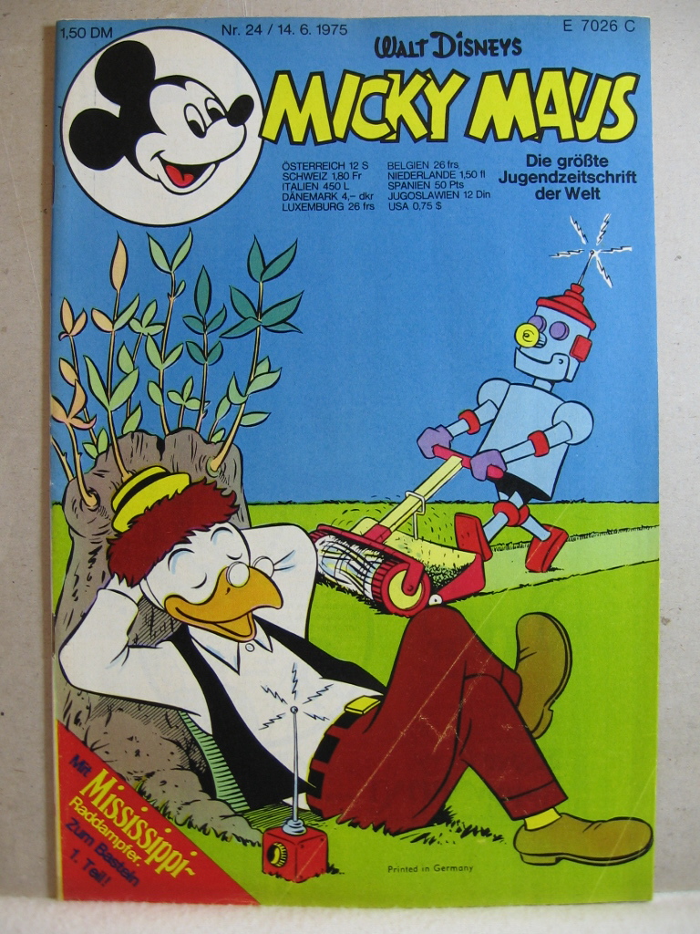 Disney, Walt:  Micky Maus. 1975, Heft 24. 