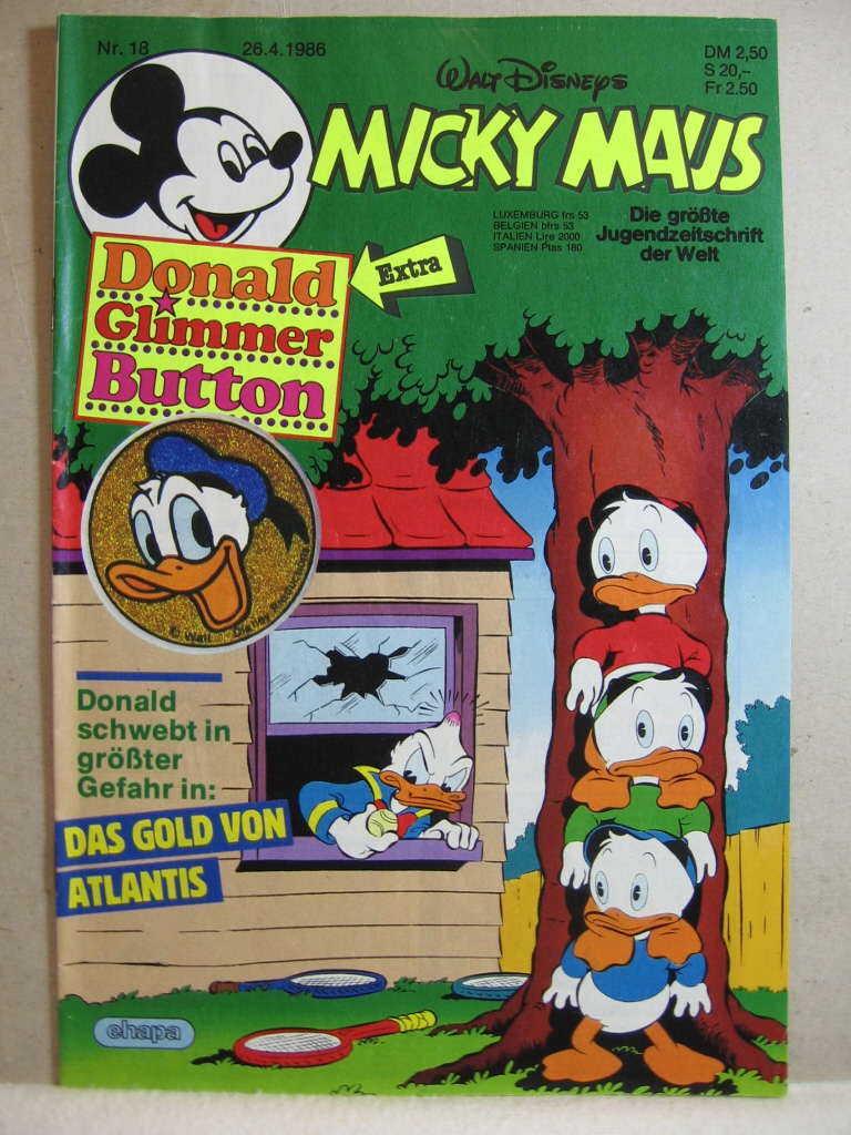 Disney, Walt:  Micky Maus. 1986, Heft 18. 