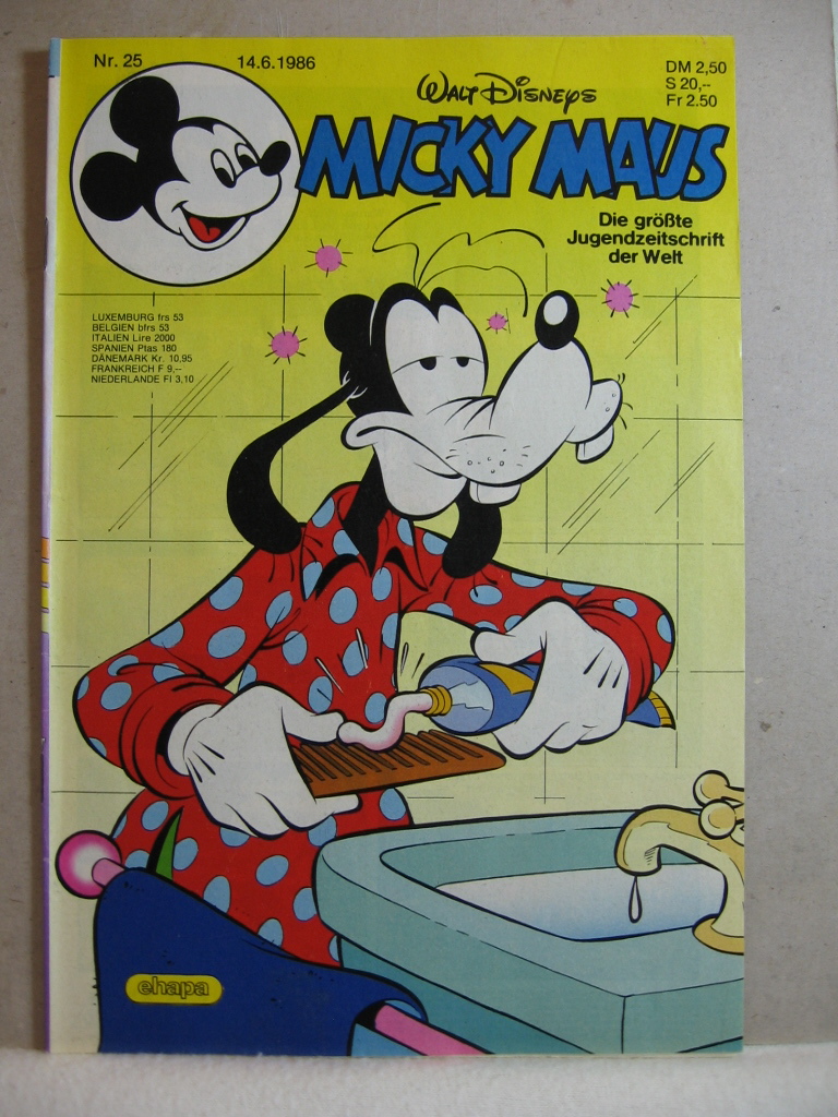 Disney, Walt:  Micky Maus. 1986, Heft 25. 