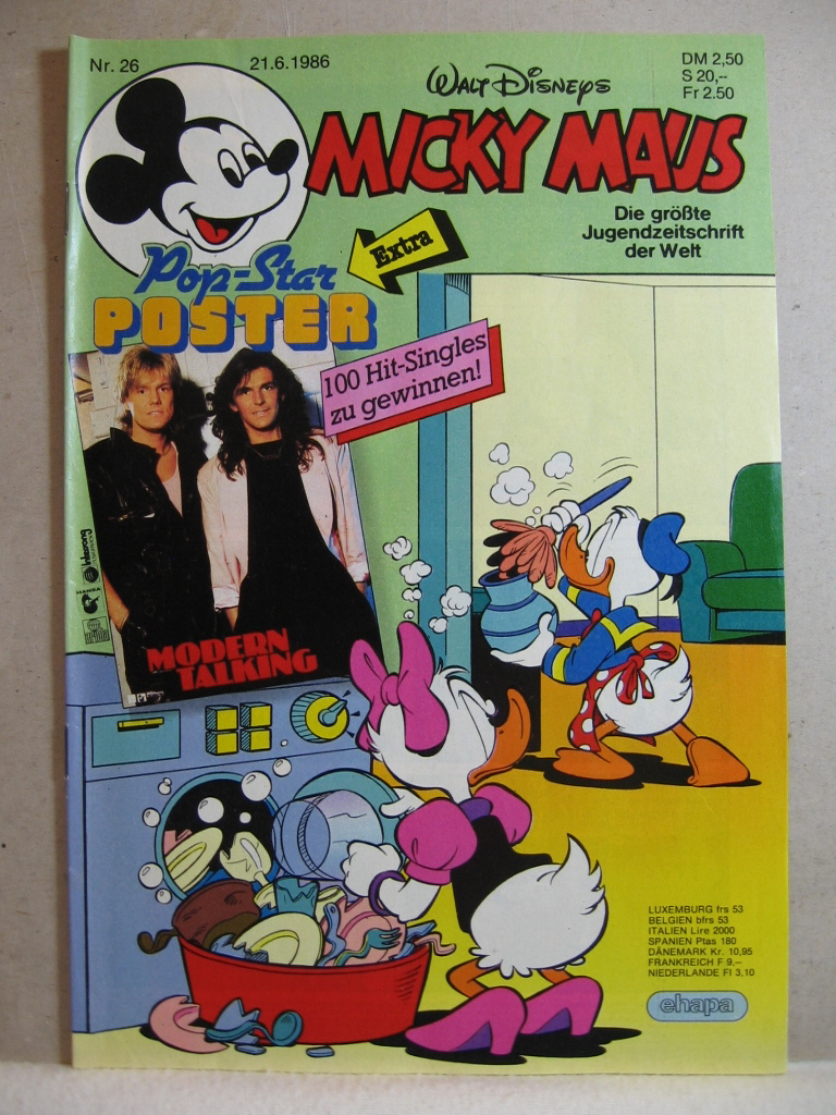 Disney, Walt:  Micky Maus. 1986, Heft 26. 