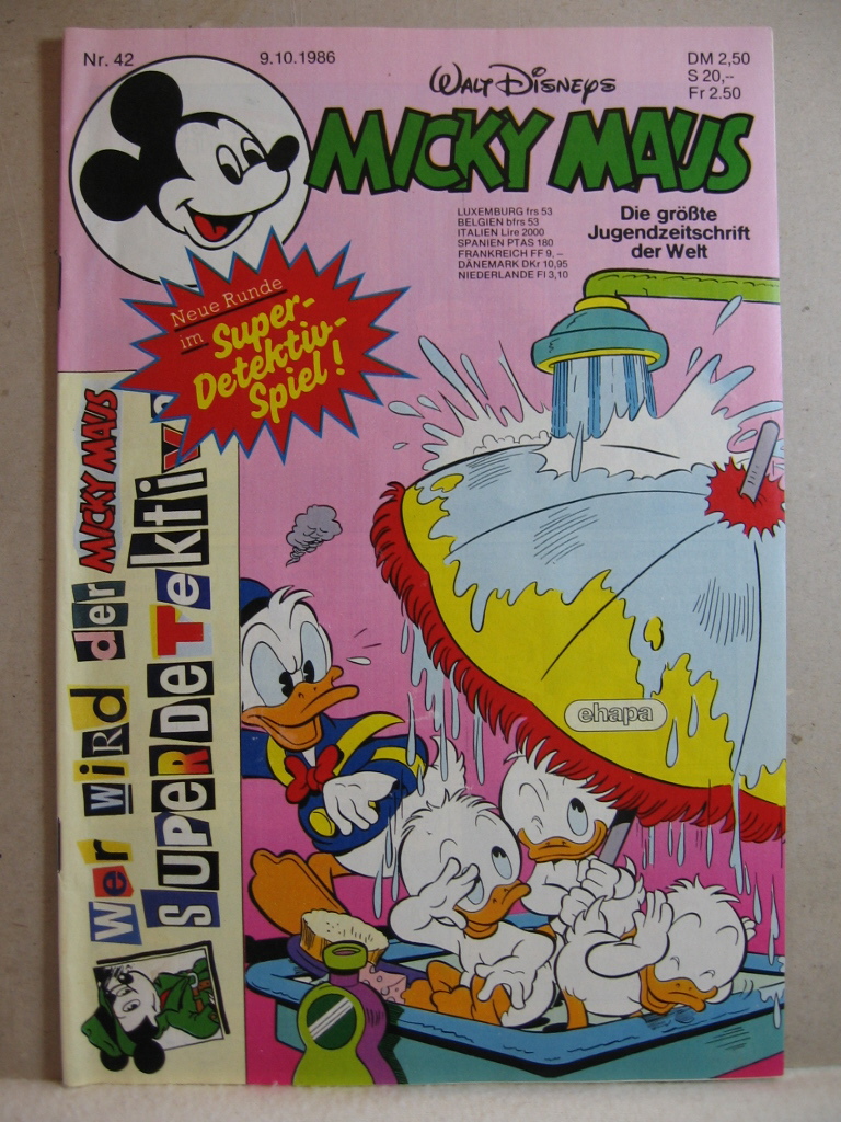 Disney, Walt:  Micky Maus. 1986, Heft 42. 
