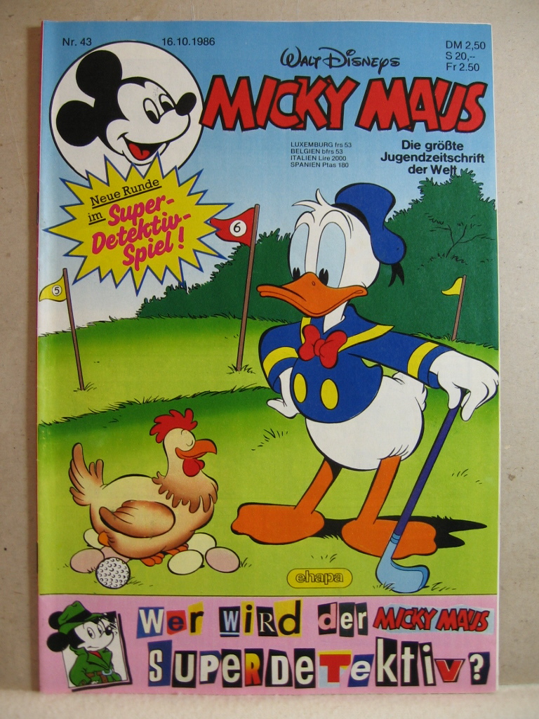 Disney, Walt:  Micky Maus. 1986, Heft 43. 