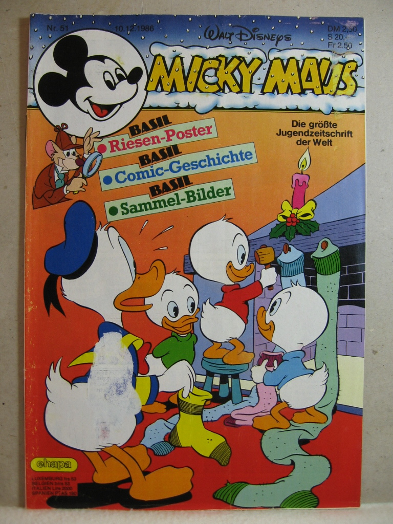 Disney, Walt:  Micky Maus. 1986, Heft 51. 