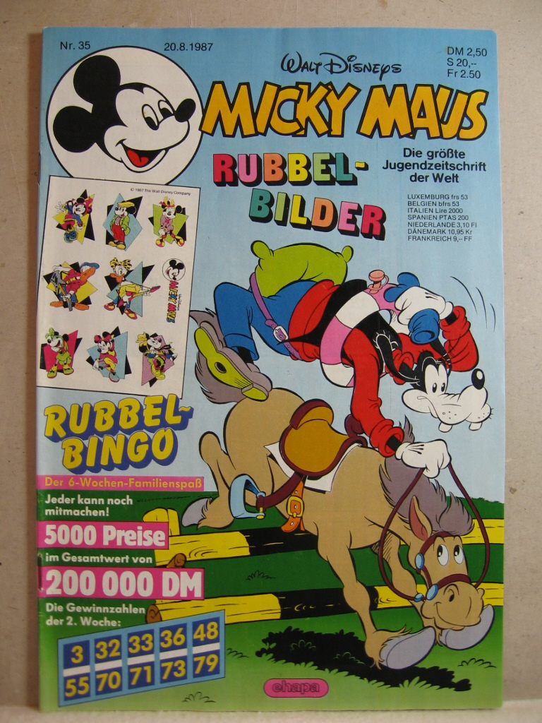 Disney, Walt:  Micky Maus. 1987, Heft 35. 