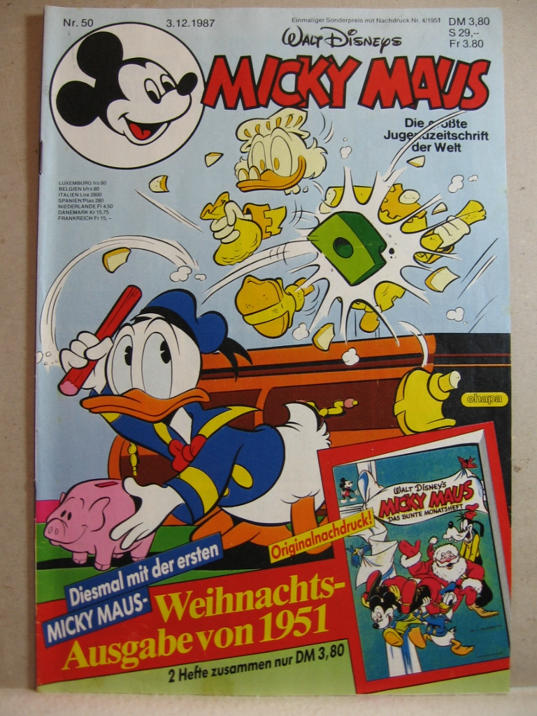 Disney, Walt:  Micky Maus. 1987, Heft 50. 